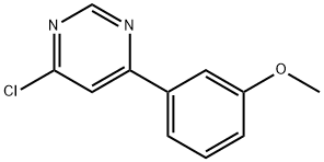 4-氯-6-(3-甲氧基苯基)嘧啶 结构式