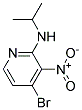 (4-Bromo-3-nitro-pyridin-2-yl)-isopropyl-amine 结构式