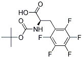 (2R)-2-[(tert-butoxycarbonyl)amino]-3-(pentafluorophenyl)propanoic acid 结构式