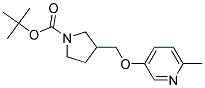 3-(6-Methyl-pyridin-3-yloxymethyl)-pyrrolidine-1-carboxylic acid tert-butyl ester 结构式