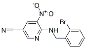 6-(2-Bromo-benzylamino)-5-nitro-nicotinonitrile 结构式