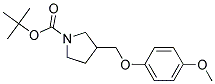 3-(4-Methoxy-phenoxymethyl)-pyrrolidine-1-carboxylic acid tert-butyl ester 结构式