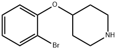 4-(2-溴苯氧基)哌啶 结构式