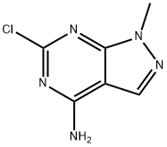 6 氯-1甲基-1H-吡唑并[3,4-D〕嘧啶-4 胺 结构式