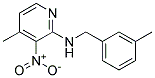 (3-Methyl-benzyl)-(4-methyl-3-nitro-pyridin-2-yl)-amine 结构式