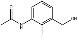 3-乙酰氨基-2-氟苯甲醇 结构式