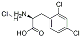 DL-2,4-Dichloro Phenylalanine HCl 结构式
