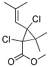 Dichlorochrysanthemic acid, methyl ester 结构式