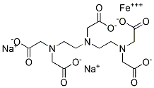 Diethylenetriaminepentaacetic acid, disodium iron salt 结构式