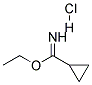 Ethyl cyclopropanecarbimidate hydrochloride 结构式