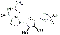 Guanosine 5'-thiophosphate 结构式