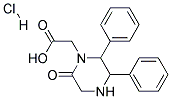 (6-OXO-2,3-DIPHENYL-1-PIPERAZINYL)ACETICACIDMONOHYDROCHLORIDE 结构式