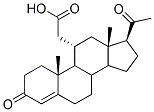 3,20-DIOXO-4-PREGNEN-11A-YLACETATE 结构式