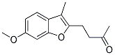 4-(6-METHOXY-3-METHYL-2-BENZOFURANYL)-2-BUTANONE 结构式