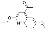 4-ACETYL-2-ETHOXY-6-METHOXYQUINOLINE 结构式