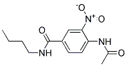 4-ACETAMIDO-N-BUTYL-3-NITROBENZAMIDE 结构式