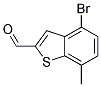 4-BROMO-7-METHYLBENZO(B)THIOPHENE-2-CARBALDEHYDE 结构式