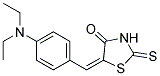 5-(P-DIETHYLAMINOBENZYLIDENE)-2-THIOXO-4-THIAZOLIDINONE 结构式