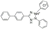 5-(4-BIPHENYLYL)-2,3-DIPHENYL-2H-TETRAZOLIUMCHLORIDE 结构式