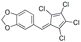 5-((2,3,4,5-TETRACHLORO-2,4-CYCLOPENTADIENYLIDENE)METHYL)-1,3-BENZODIOXOLE 结构式