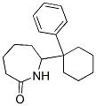 7-(1-PHENYLCYCLOHEXYL)HEXAHYDRO-2-AZEPINONE 结构式