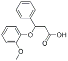 B-(O-METHOXYPHENOXY)CINNAMICACID 结构式
