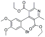 DIETHYL4-(2-BROMO-4,5-DIMETHOXYPHENYL)-2,6-DIMETHYL-3,5-PYRIDINEDICARBOXYLATE 结构式