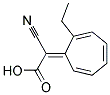 Ethylcyano(2,4,6-cycloheptatrienylidene)acetate 结构式