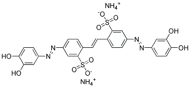 DIAMMONIUM4,4'-BIS(3,4-DIHYDROXYPHENYLAZO)-2,2'-STILBENEDISULFONATE 结构式