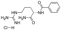 N(A)-BENZOYL-L-ARGININAMIDEMONOHYDROCHLORIDE 结构式