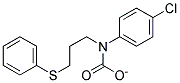 P-CHLOROPHENYL(3-(PHENYLTHIO)PROPYL)CARBAMATE 结构式