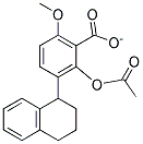 TRANS-2-ACETOXY-6-METHOXY-1,2,3,4-TETRAHYDRO-1-NAPHTHYLBENZOATE 结构式