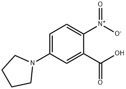 2-NITRO-5-(PYRROLIDIN-1-YL)BENZOIC ACID 结构式