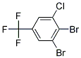 3-Chloro-4,5-dibromobenzotrifluoride 结构式