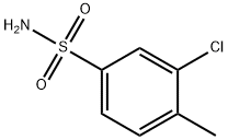 3-氯-4-甲基苯磺酰胺 结构式