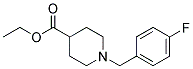 1-(4-氟苄基)哌啶-4-甲酸乙酯 结构式