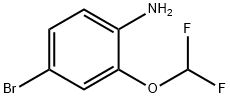 4-Bromo-2-(difluoromethoxy)aniline 结构式