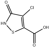 4-氯-3-氧代-2,3-二氢异噻唑-5-羧酸 结构式