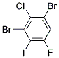 3-Chloro-2,4-dibromo-6-fluoroiodobenzene 结构式