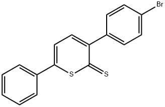 3-(4-Bromophenyl)-6-phenyl-2H-thiopyran-2-thione 结构式