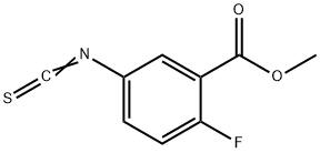 3-Methoxycarbonyl-4-fluorophenylisothiocyanate 结构式