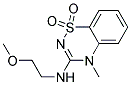 3-[(2-Methoxyethyl)amino]-4-methyl-4H-1,2,4-benzothiadiazin-1,1-dioxide 结构式