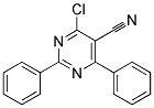 4-Chloro-2,6-diphenyl-5-pyrimidonitrile 结构式