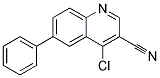 4-CHLORO-6-PHENYL-QUINOLINE-3-CARBONITRILE
 结构式