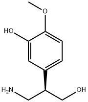 (R)-5-(1-氨基-3-羟丙基)-2-甲氧基苯酚 结构式