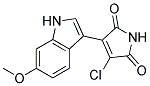 3-chloro-4-(6-methoxy-1H-indol-3-yl)-1H-pyrrole-2,5-dione 结构式