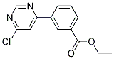 3-(6-Chloro-pyrimidin-4-yl)-benzoic acid ethyl ester 结构式