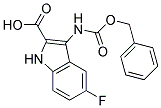 3-{[(benzyloxy)carbonyl]amino}-5-fluoro-1H-indole-2-carboxylic acid 结构式