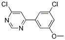 4-Chloro-6-(3-chloro-5-methoxy-phenyl)-pyrimidine 结构式