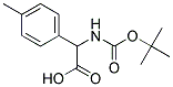 [(tert-butoxycarbonyl)amino](4-methylphenyl)acetic acid 结构式
